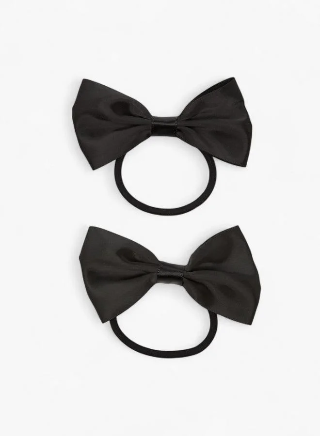 Flora Bella By Shoexpress 3-Piece Solid Hair Tie And Scrunchie Set